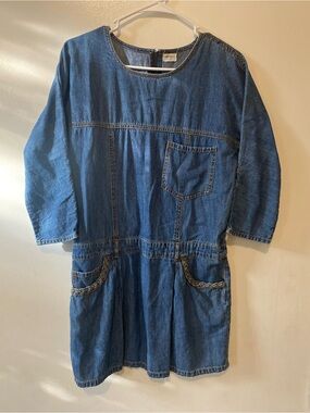 Forever 21 women  Denim Pocket Dress - Blue
